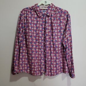 Tradition Country Collection Multicolor Patterned Shirt Size 16